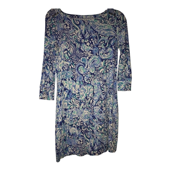 Lilly Pulitzer Dresses & Skirts - Lilly Pulitzer Blue and Green Paisley Dress